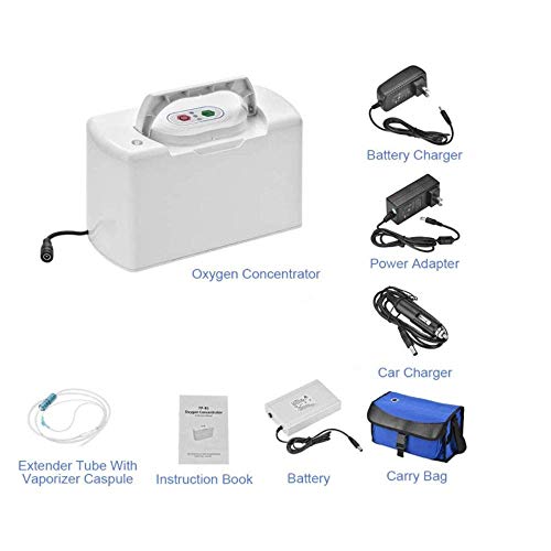 ReLuien Conous Travel use 3-Char  Oxygen Machine Portable Tube 3L/m-De, with Full Accessories