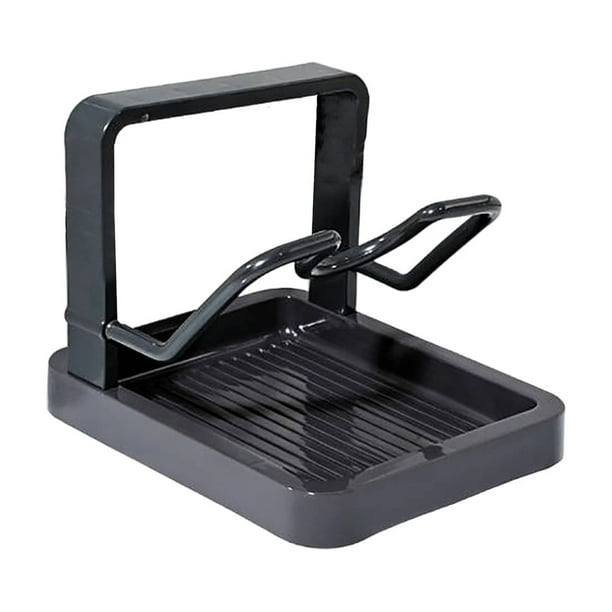 Estante Multifuncional para Tapa de Olla y Espátula de Cocina con Soporte para Tablas de Cortar de Múltiples Capas, Organizador de Encimera con Sistema de Drenaje para Tablas de Verduras, Estante