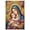Unframe-style, variant on Virgin Mary and Baby Jesus Canvas Wall Art Gold Mosaic Madonna and Child with Roses Poster Catholic Christian Religious Art Print for Living Room Bedroom Wall Decor