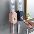 thumbnail image 4 of Wall Mounted Toothpaste Dispenser, 2 in 1 Toothpaste Dispenser Toothbrush Holder, Multi Functional Toothpaste Dispenser, with Super Sticky Suction Pad, 4 of 4