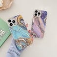 thumbnail image 3 of for iPhone 11 Pro Max Case 6.5 Inch, [10FT Military Grade Drop Protection] Marble Phone Case Slim Glossy Soft TPU Shockproof Protective Cover for Women Men Stylish Phone Cases Covers (Purple), 3 of 6