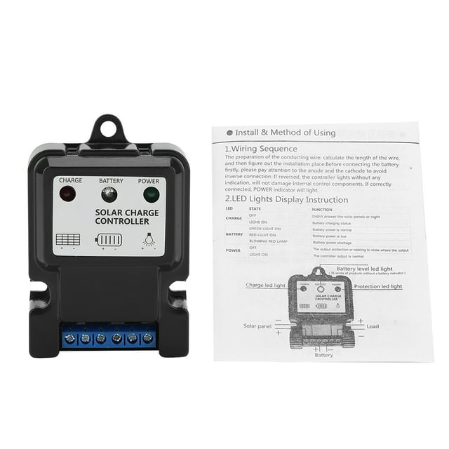 Controlador de carga de descarga de energía solar inteligente PWM DHS-5S6V/12V 10A