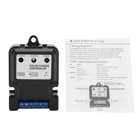 Controlador de carga de descarga de energía solar inteligente PWM DHS-5S6V/12V 10A