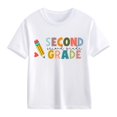 thumbnail image 2 of FDDMis Fitted Tops Girls Tops Size 10-12 Tshirts T-shirts Baby Girls Clothes Teen Junior Girls, White 10-11 Years, 2 of 8