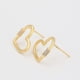 thumbnail image 3 of Finos Aretes Corazón Con Swarovski Oro Lam 14k Estuche, 3 of 7