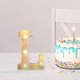 thumbnail image 4 of Fiudx Lámpara con Letras Led Decorativas, Luz Nocturna Tipo Marquesina, Decoración Versátil para El Hogar, Celebraciones de Cumpleaños y Bodas, Ambiente Romántico, Fácil de Usar con Pilas., 4 of 6