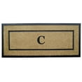 thumbnail image 2 of Nedia Home 18106C 24 x 57 in. Coir &amp; Rubber Frame Mat  Monogrammed C, 2 of 4