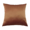 thumbnail image 1 of Funda de cojín cuadrada de color de súper lujo con funda de almohada, Marrón_60x60cm Sunnimix funda de almohada de tiro cuadrado de seda, 1 of 8