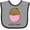 Heather and Black, variant on Inktastic Little Spud Pink Boys or Girls Baby Bib