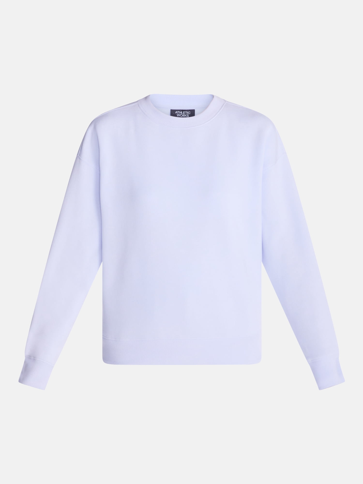 Athletic Works Women's and Women's Plus Fleece Sweatshirt with Long Sleeves, Sizes XS-4X