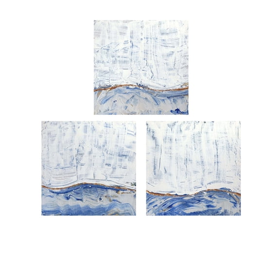 Great Art Now Blue Highlands by Alicia Ludwig 3 Piece Print Art Set Each 12W x 12H