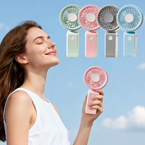 Viflosae Rechargeable Fan Portable Mini Fans Cool Desktop Handheld Lanyard Small Fan USB Rechargeable Quiet Portable FanPowerful Wind for Outdoor Indoor Use