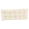 thumbnail image 2 of 51-inch by 19-inch Tufted Solid Twill Bench Cushion Off-white-Color, 2 of 2