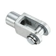 thumbnail image 4 of Uxcell Air Cylinder Rod Clevis End M16x1.5 Female Thread Y Connector, Silver, 4 of 5