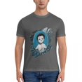 thumbnail image 1 of Camiseta negra de Neverland para hombre ropa hippie de algodón con cuello redondo, 1 of 7