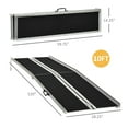 thumbnail image 5 of Resenkos 10' Skidproof Portable Wheelchair Ramp For Home, Steps, Doorways, Carpeted Foldable Handicap Ramp, Threshold Ramp, 5 of 7