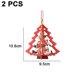 thumbnail image 2 of Árbol de Navidad de madera Colgante de madera, Regalos para niños Decoración navideña JAMW Sencillez, 2 of 4