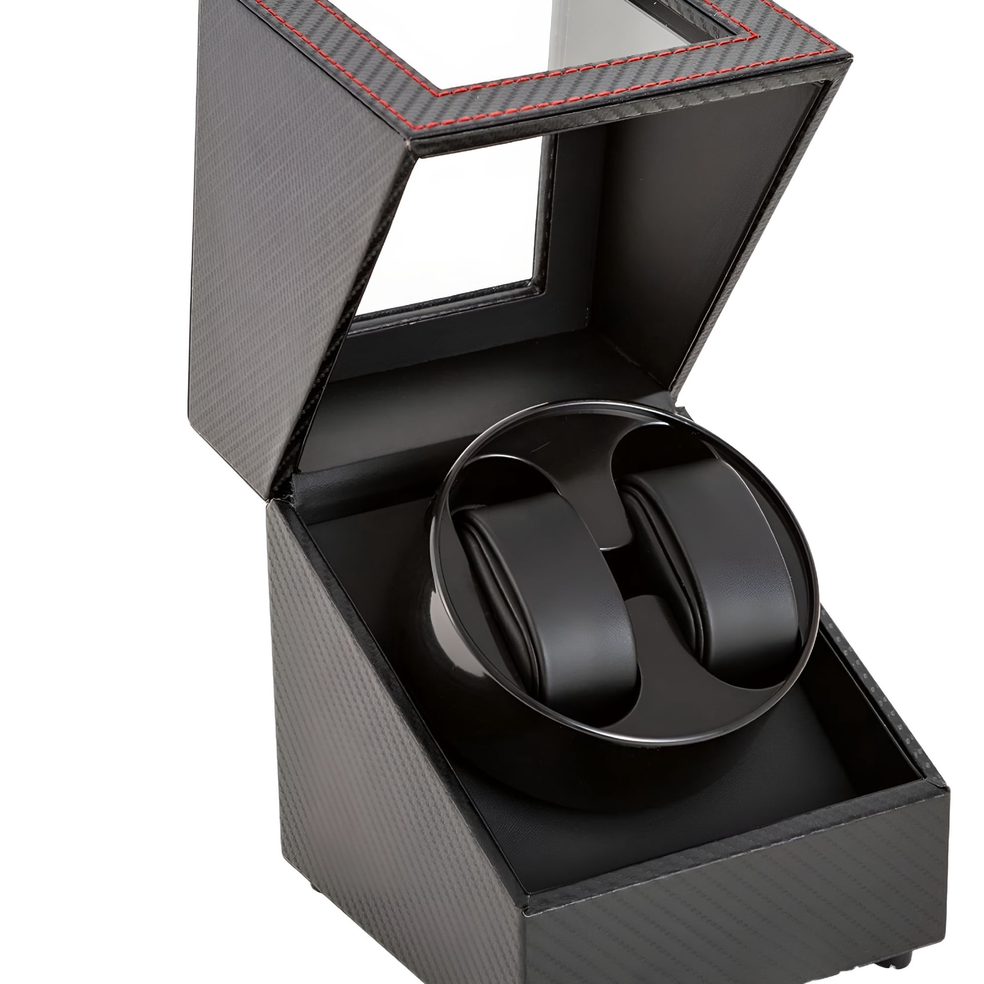 TELOLY Automatic with Quiet Motor Single Watches Winder Organizer Winding Box USB Watch Case for Mechanical Watches Bedroom Women Men A