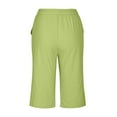 thumbnail image 5 of Puntoco Pants for Women Women'S Solid Color Shorts Casual Women'S Shorts Capris On Clearance Mint Green 8(L), 5 of 9
