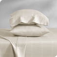 thumbnail image 1 of Bare Home Pillowcase Set - Premium 1800 Collection - Double Brushed - Ultra Soft - King Size, Modern Plaid - Stone/White, 2 Count, 1 of 5