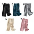 thumbnail image 5 of New Pleated Wide-leg Pants Girls Loose Casual Pants Chiffon Trousers Ice Silk Nine-point Pants,(3-10Y), 5 of 5