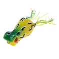 thumbnail image 1 of Top-Wasser Frog Señuelo Crankbaits artificiales suaves Anzuelos de agua dulce agua de salada para lubina Verde c DYNWAVEMX Señuelos de pesca de rana, 1 of 7