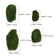 thumbnail image 2 of Masteelf 4pcs Artificial Moss Rocks Decorative Faux Green Moss Covered Stones for Garden Decor DIY Floral Arrangements and Plant Potted Decoration, 2 of 8
