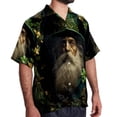 thumbnail image 2 of Saint Patrick's Day Men's Hawaiian Button Down Printed Short Sleeve Summer Beach Shirts, 2 of 6