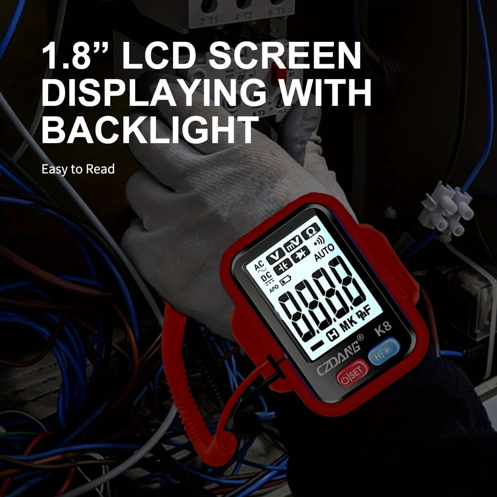 1pc Mini Style Wearable Wristband with a Digital Multimeter Tester That Can Measure DCV, ACV Resistance Continuity, Compact and Portable