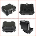 thumbnail image 4 of LABLT 22L-T Black Motorcycle Tail Box Top Case, Aluminum Alloy Motorcycle Top Case Tail Box with Wide Space & Cool Appearance Motorcycle Trunk Tour Tail Box Secure & Durable, 4 of 6