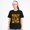 Black-6, variant on Unisex Cotton T-Shirt Dancing Skeleton Halloween Graphic Spooky Party Tee