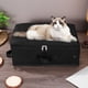 thumbnail image 4 of Caja de arena de viaje para gatos, portátil, plegable, con tapa y asa., 4 of 7