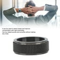 thumbnail image 3 of Anillo de Ansiedad Genial Anillo Giratorio para Hombre de 8 Mm Anillo de Ansiedad Genial de Acero Silencioso para Aliviar el Estrés de la Ansiedad ANGGREK  Otros, 3 of 8