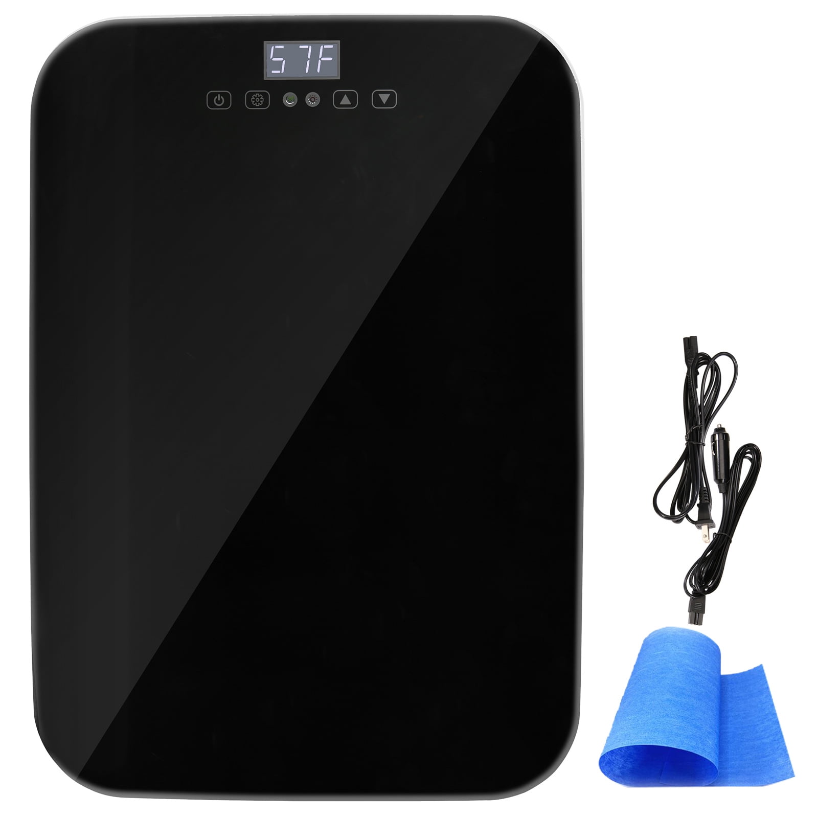 KFFKFF Portable Refrigerators, Plastic Black, 13.97 x 11.02 x 16.14 inches, 12.12 lbs