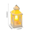 thumbnail image 2 of Night Light, Flameless Led Lantern with Retro Kerosene Lamp Design, Mini Plastic Tabletop Hanging Decor, Battery Operated Warm Glow Nightlight for Home, Party, Dollhouse, 2.56"X1.18", 2 of 9
