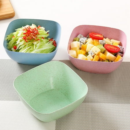 

Kaesi PP Salad Square Bowl Snacks Dried Fruit Serving Tray Dish Plate Holder