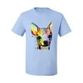 thumbnail image 2 of Wild Bobby Dean Russo Colorful Chihuahua Dog Lover Men Graphic Tee, Light Blue, Small, 2 of 5