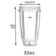 thumbnail image 3 of GJX 2Pcs Blender Cups,Leak-Proof Design Replacement Parts,Perfect Fit Replacement Parts, 3 of 5