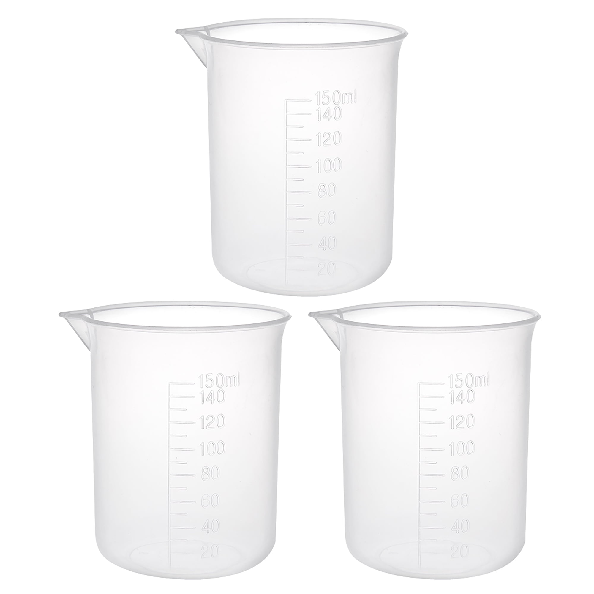 3 pcs Measuring Cup Labs PP Graduated Beakers 150ml - Walmart.com