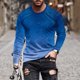 thumbnail image 1 of Blusas y camisas de manga larga con cuello redondo para hombre, blusa informal de manga larga con cuello redondo y estampado, blusa de poliéster para hombre, 1 of 4