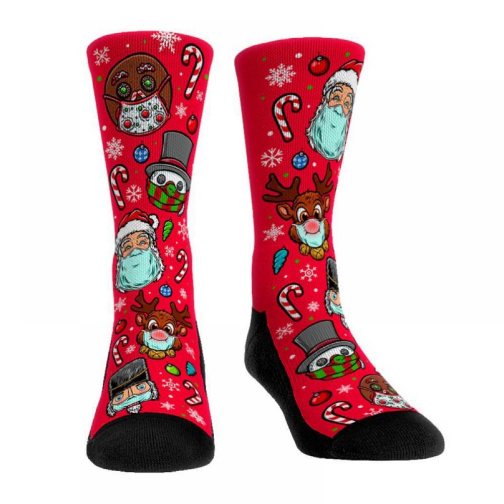 Girls' Novelty Socks Knee High Christmas Socks Funny Holiday Socks
