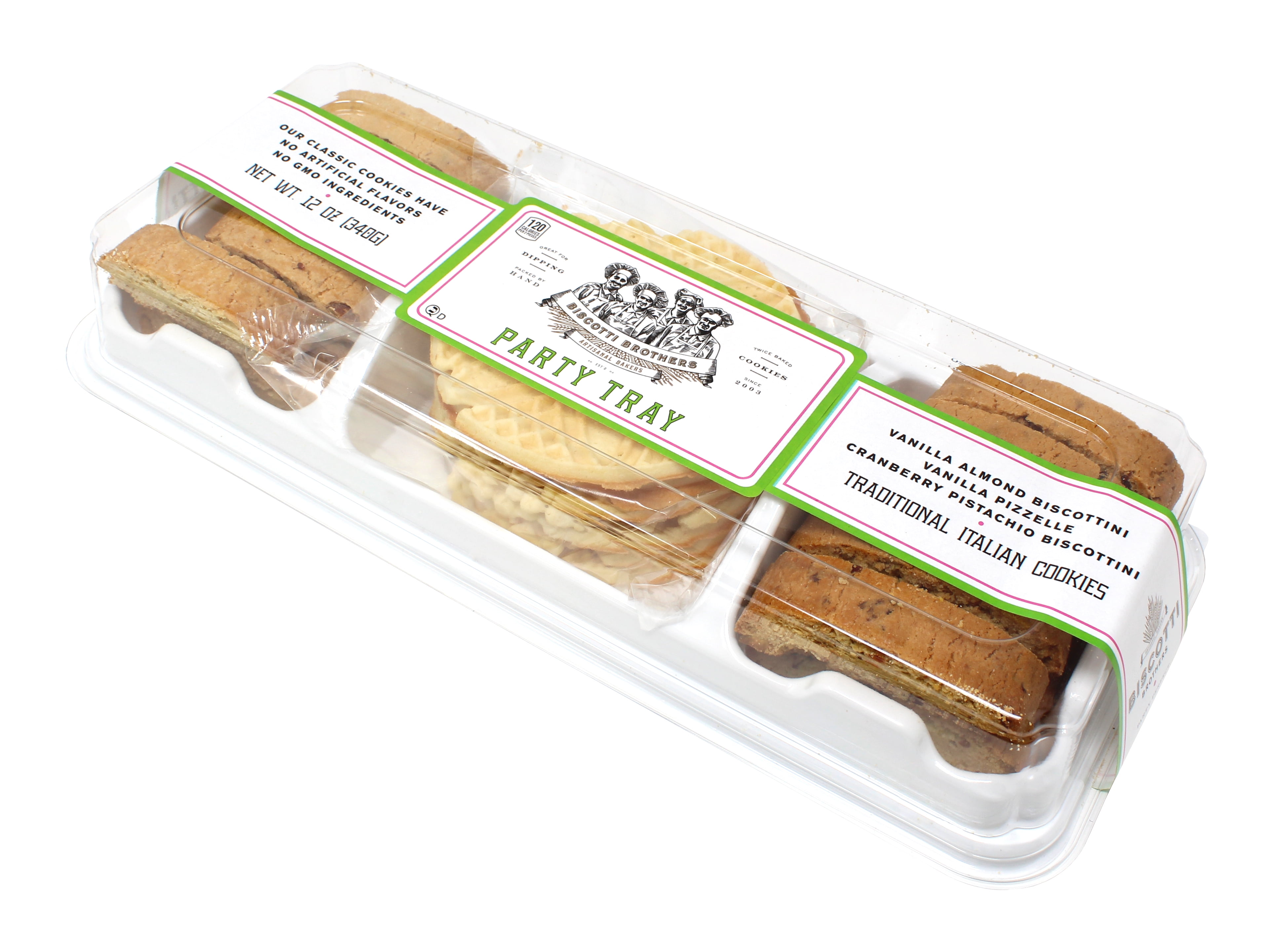 Biscotti Brothers Baked Crispy Party Tray Cookie Assortment, 12 oz