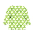 thumbnail image 5 of Posijego Kids Toddler St Patricks Day Shirts 3/4 Sleeve Tops Girls Clover Graphic Tees Summer Casual T-Shirts, 5 of 6
