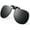 Black Grey, variant on Polarized Clip on Flip up Plastic Sunglasses Driving Fishing Traveling
