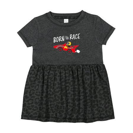 

Inktastic Born to Race Red Race Car Girls Baby Dress