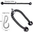 thumbnail image 2 of Triceps Push Pull Down Rope Cord, Duty Tricep Rope Cable For Multi Gym, 2 of 4