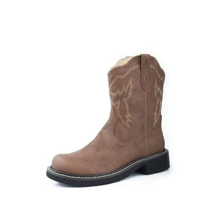 Roper Western Boots Womens 8 Inch Stitching Brown 09-021-1532-0818 BR