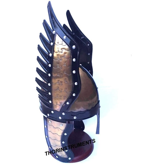 Medieval Knight Viking Halloween Helmet Armor Winged Norman Helmet Fully Wearable