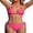 Pink-two straps, variant on Asoul Triangle String Bikini Sets for Womens Tie Side Two Piece Swimsuits Womens Halter Bikinis Bathing Suits