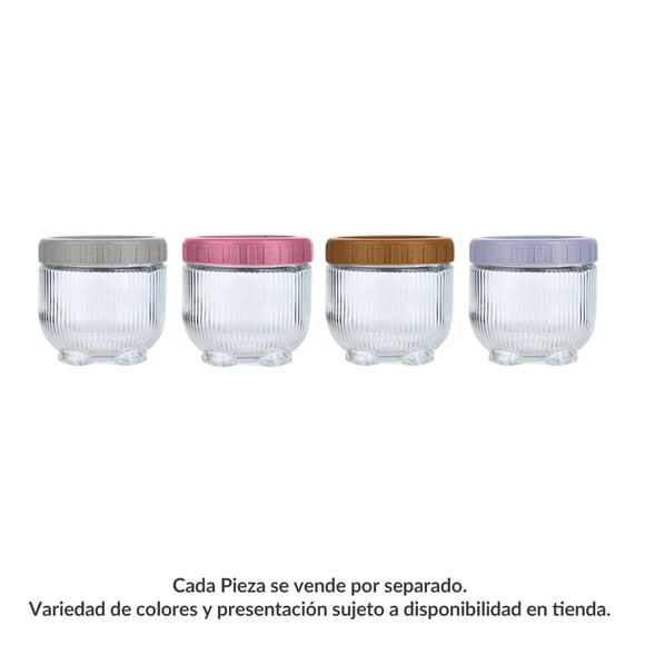Contenedor Prichos Apilable Chico de Vidrio 400 ML 1 Pieza